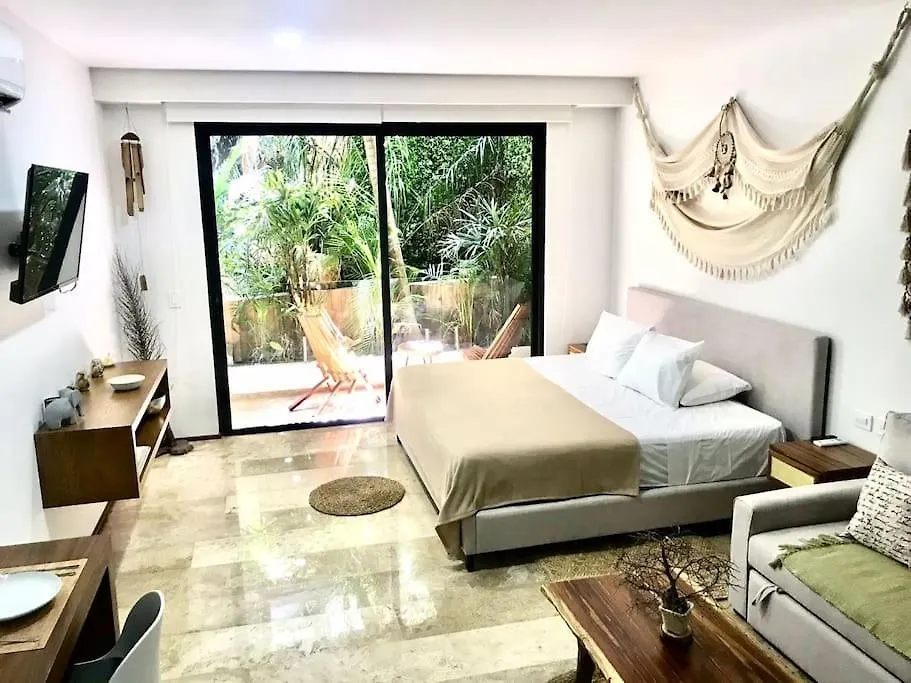 012 Modern Studio Luxurious Condo Wifi 100 Mb Tulum